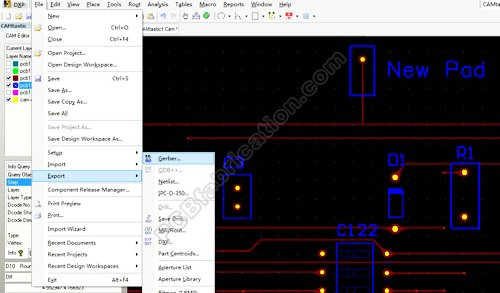 Change PCB Gerber