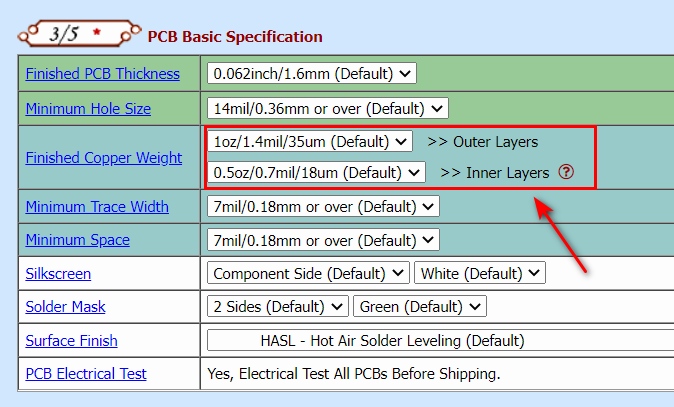 How to select PCB  finished copper  thickness  weight 